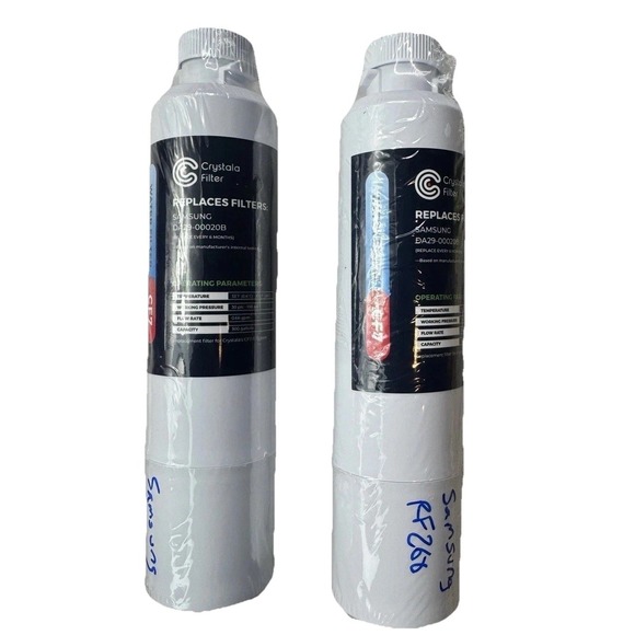 Crystala Other - Crystala CF7 Water Filter 2 Pack – Fits Samsung DA29-00020B. New, Sealed